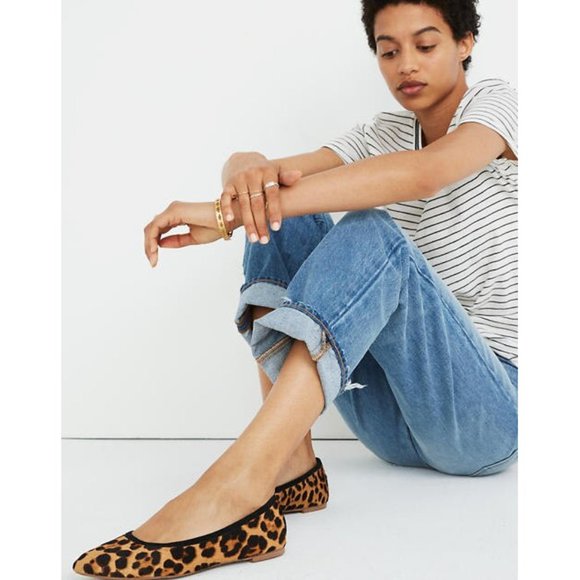 Madewell Shoes - Madewell calf hair leopard Reid ballet flats